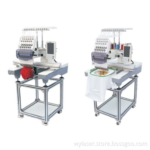 High Speed Computerized Tubular One Head Embroidery Machine with Touch Screen for Cap/Garment/T-Shit Compact Embroidery